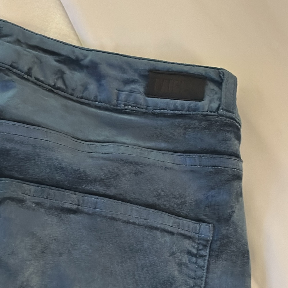 Paige-Velvet Pants Hoxton  blue  Button Front Excellent Condition size READ! - Picture 7 of 16